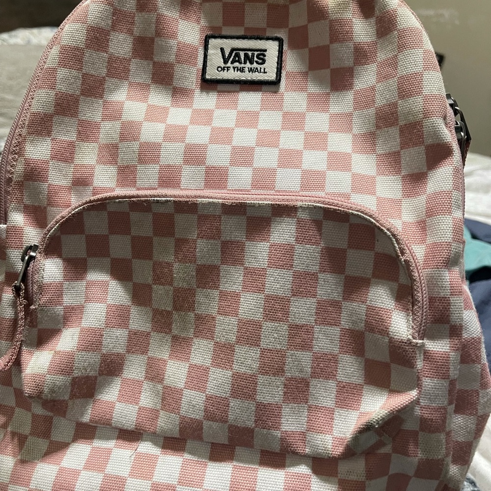 Vans Off The Wall Backpack Pink and White